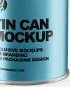 Metallic Tin Can Mockup