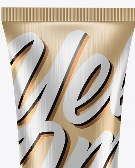 Metallic Cosmetic Tube Mockup