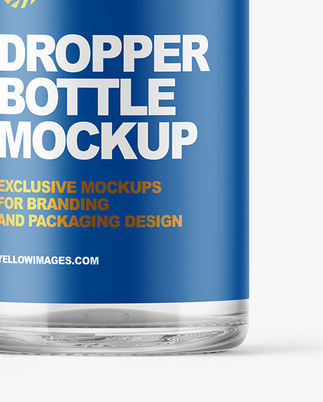 Clear Dropper Bottle Mockup