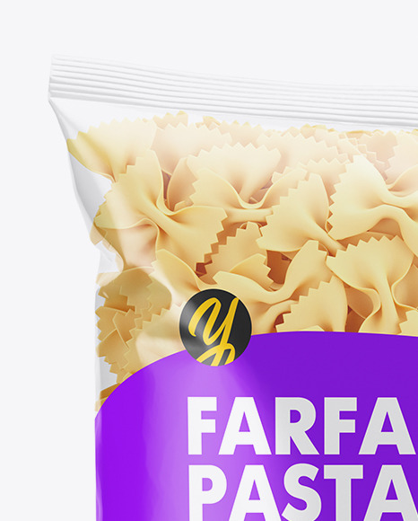 Plastic Bag With Farfalle Pasta