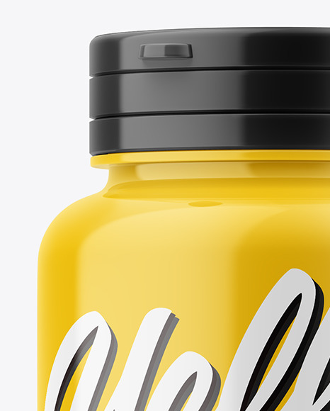 Glossy Pills Bottle Mockup