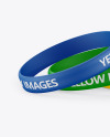 Matte Silicone Wristbands Mockup