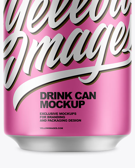 Matte Can Mockup