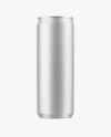 Matte Metallic Can Mockup