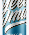 Matte Metallic Can Mockup