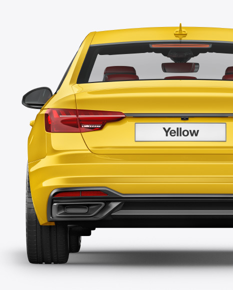 Sedan Mockup - Back View - Compact+Sedan+Mockup+-+Front+View+in+Vehicle+Mockups+on+...