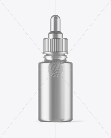 Metallic Dropper Bottle Mockup