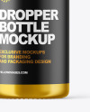 Metallic Dropper Bottle Mockup