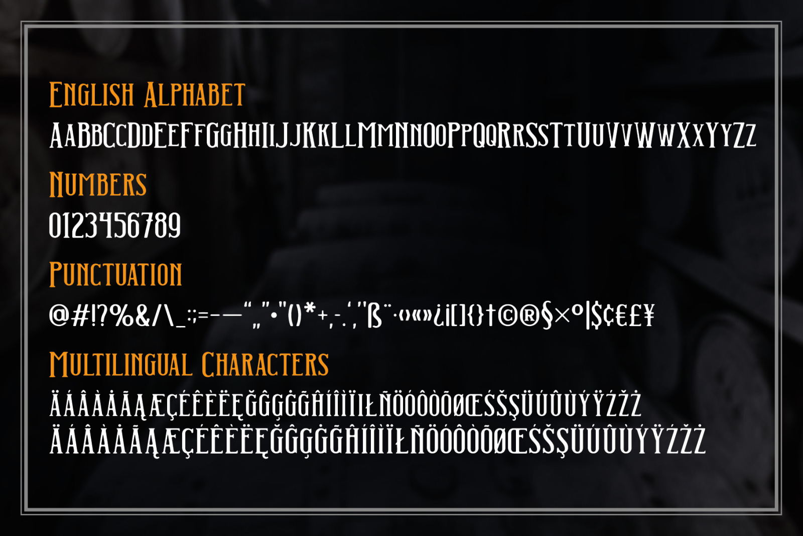 Two Shots label font Two Shots label font