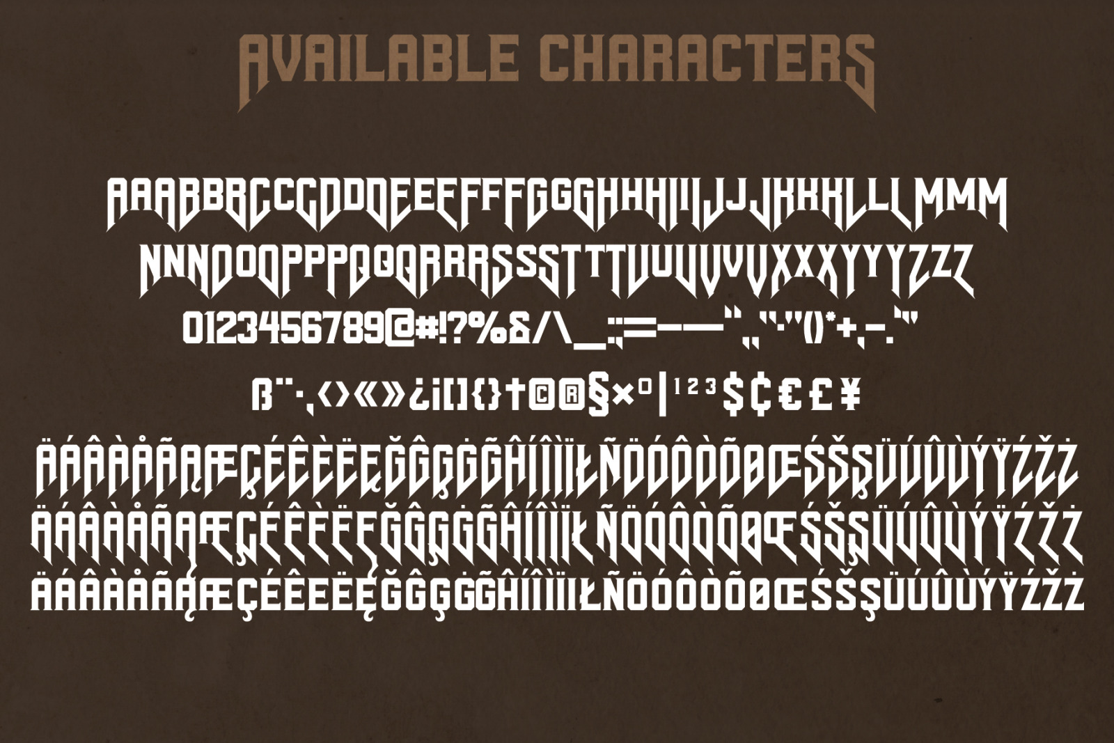 Asgaard layered label font Asgaard layered label font