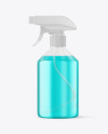 Clear Spray Bottle Mockup