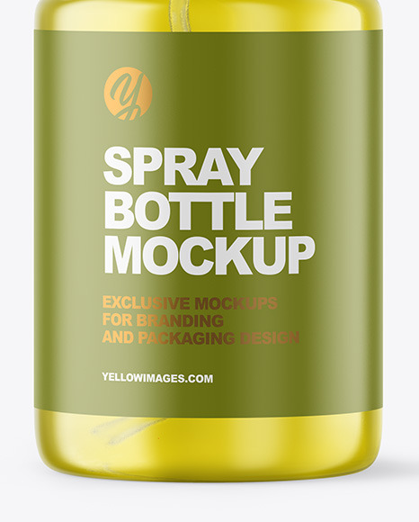 Clear Spray Bottle Mockup