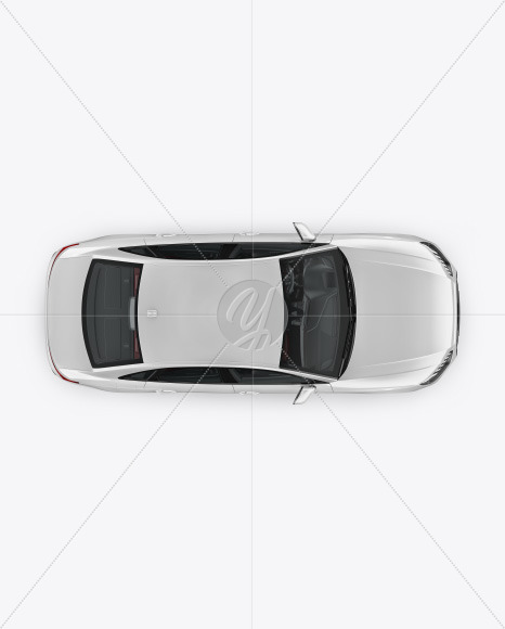 Sedan Mockup - Top View