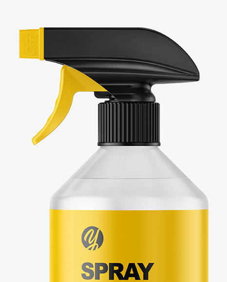 Frosted Spray Bottle Mockup