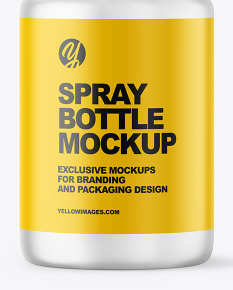 Frosted Spray Bottle Mockup