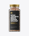 Spice Jar with White Pepper Mockup