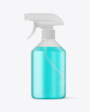 Frosted Spray Bottle Mockup