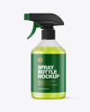 Frosted Spray Bottle Mockup