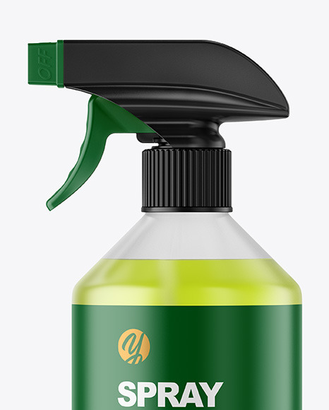 Frosted Spray Bottle Mockup