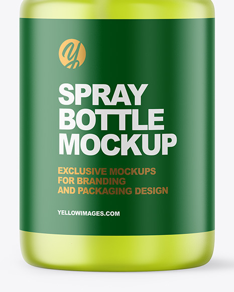 Frosted Spray Bottle Mockup