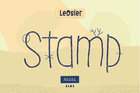 LeOsler Stamp - Opentype ligatures