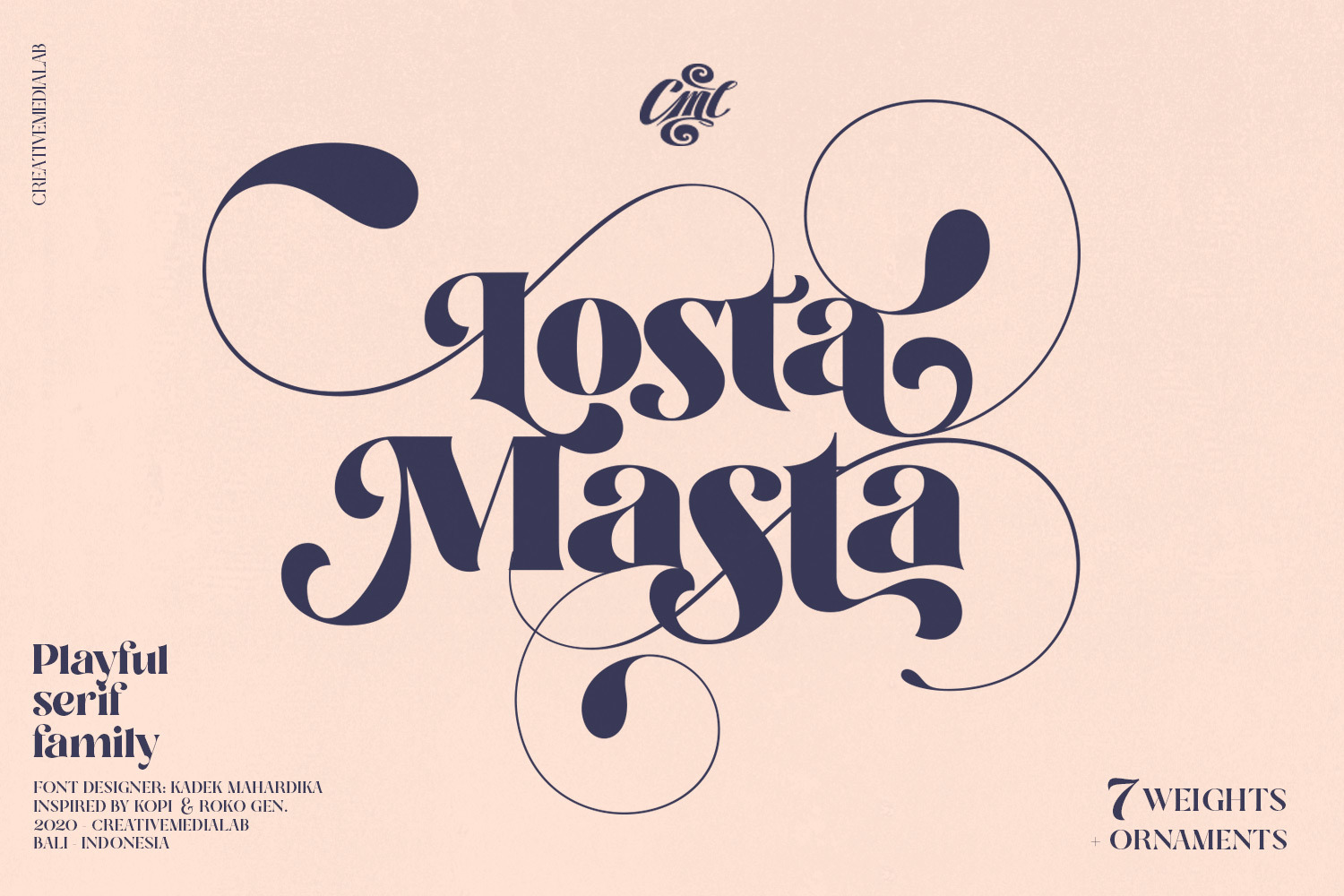 Losta Masta - Playful serif family