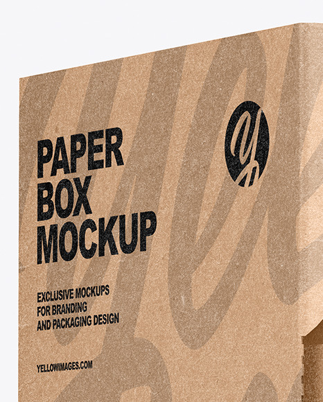 Kraft Box With Coffee Capsules Mockup