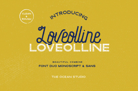 Loveolline Font Duo - Fonts duo