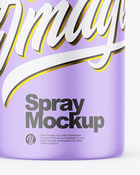 Matte Spray Bottle Mockup