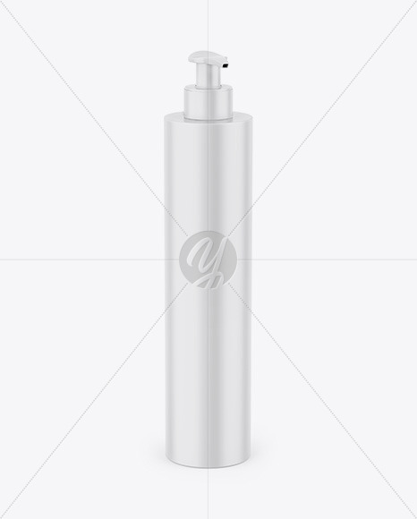 Matte Cosmetic Bottle w/ Dispenser Mockup