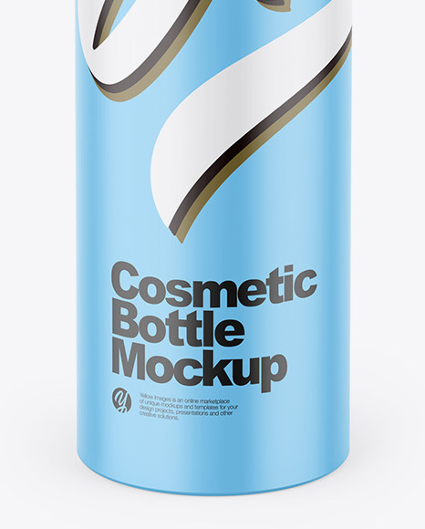 Matte Cosmetic Bottle w/ Dispenser Mockup