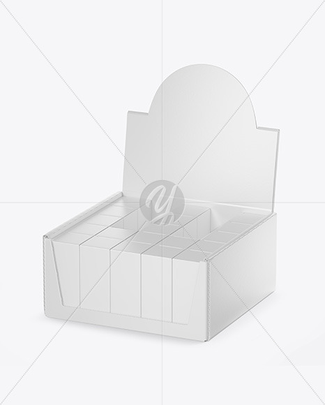 Display Box &amp; Boxes Mockup