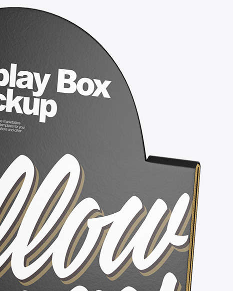 Display Box &amp; Boxes Mockup