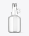 Clear Glass Gin Bottle Mockup