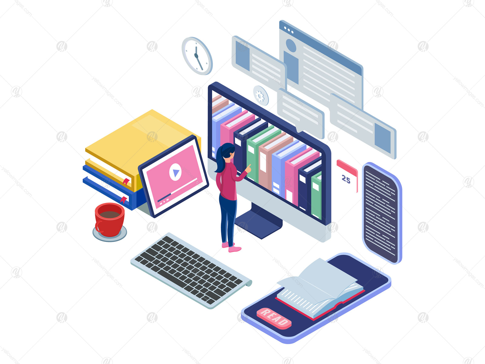 Isometric E-Learning Activity Isometric E-Learning Activity