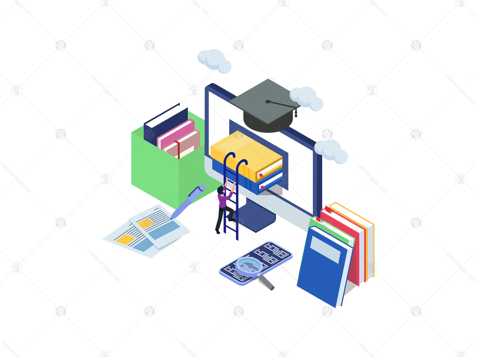 Isometric E-Learning Activity Isometric E-Learning Activity