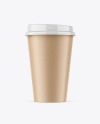 Kraft Coffee Cup Mockup