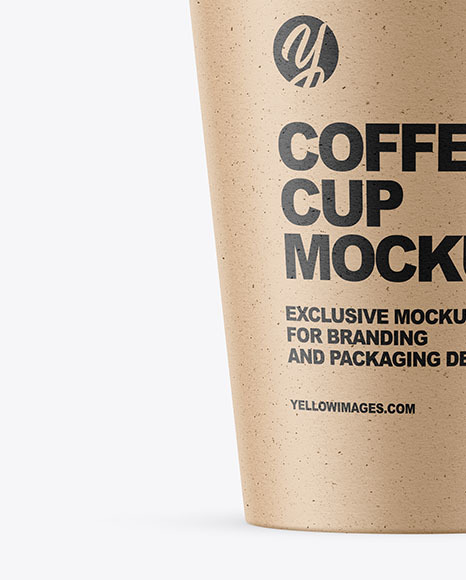 Kraft Coffee Cup Mockup