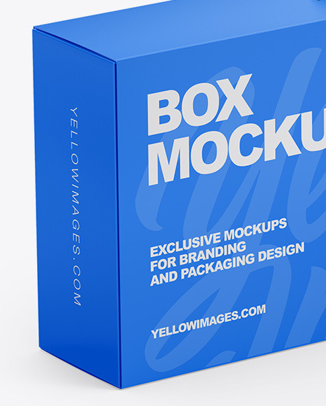 Paper Box With Handle Mockup