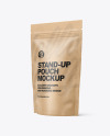 Kraft Paper Stand-up Pouch Mockup