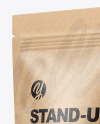 Kraft Paper Stand-up Pouch Mockup