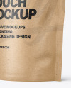 Kraft Paper Stand-up Pouch Mockup