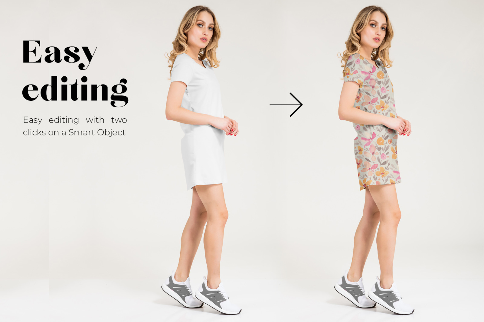 Women's Basic Dress Mockup Set Women's Basic Dress Mockup Set