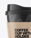 Coffee Cup w/ Holder Mockup