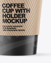 Coffee Cup w/ Holder Mockup