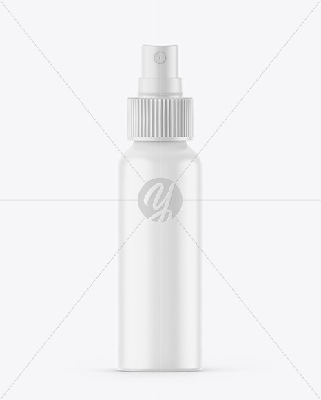 Matte Spray Bottle Mockup