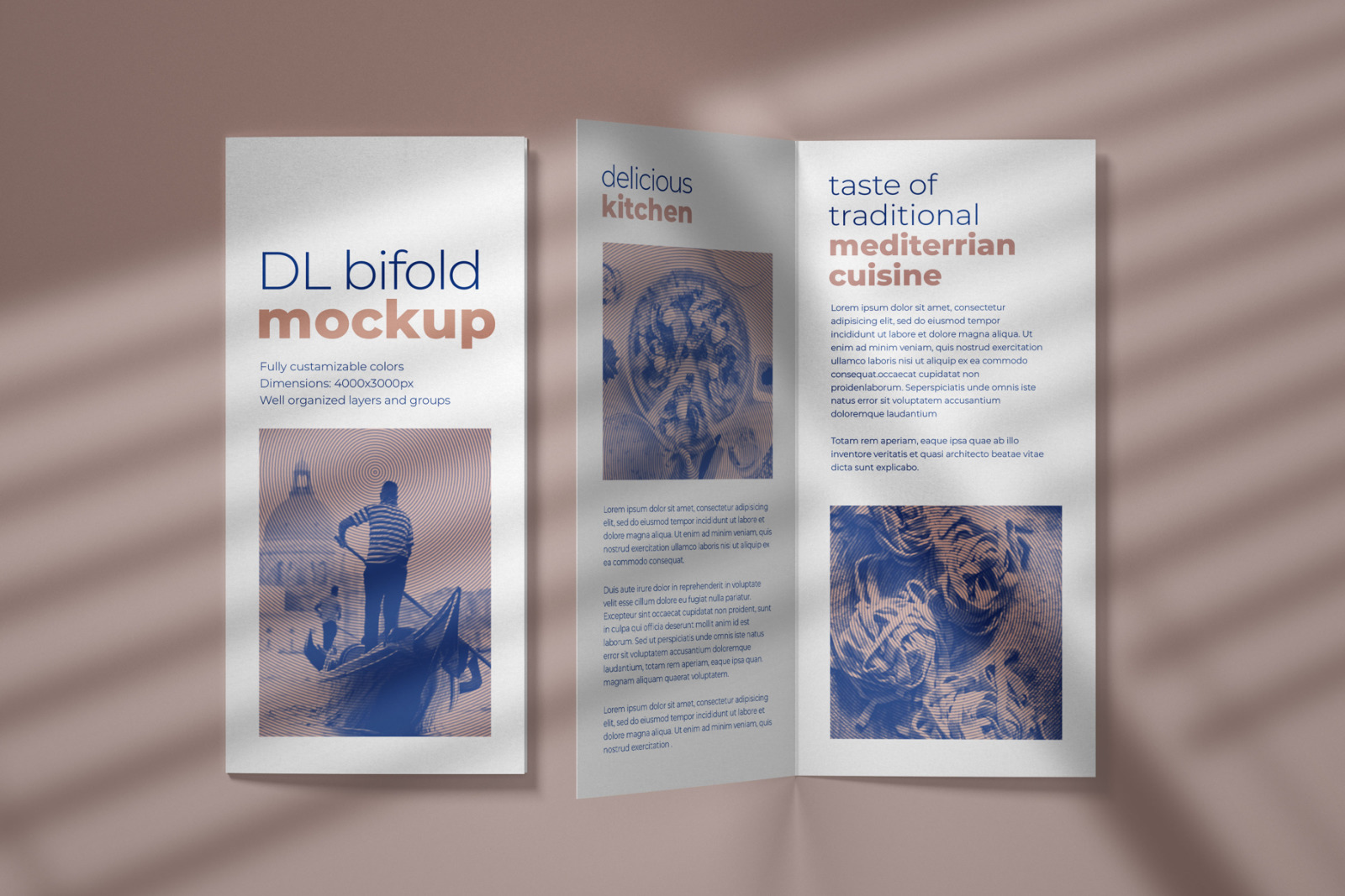 DL Bifold Brochure Mockup Set