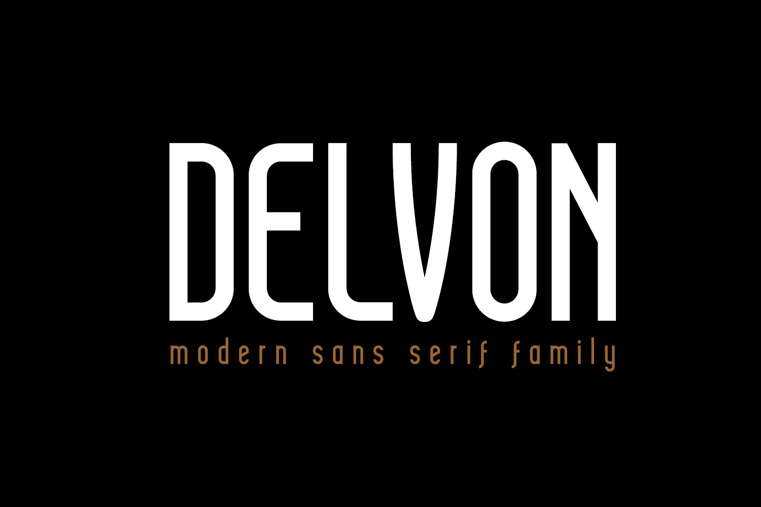 Delvon - Modern Sans Serif Delvon - Modern Sans Serif