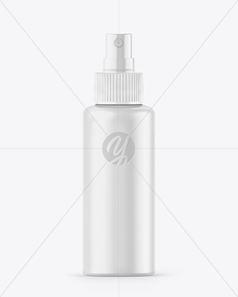 Matte Spray Bottle Mockup