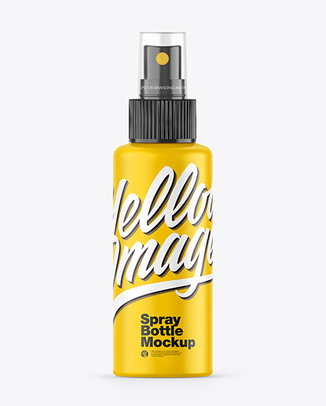 Matte Spray Bottle Mockup